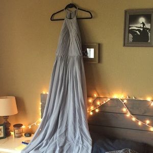 JJs House Aline Princess Scoop Neck Steel Blue